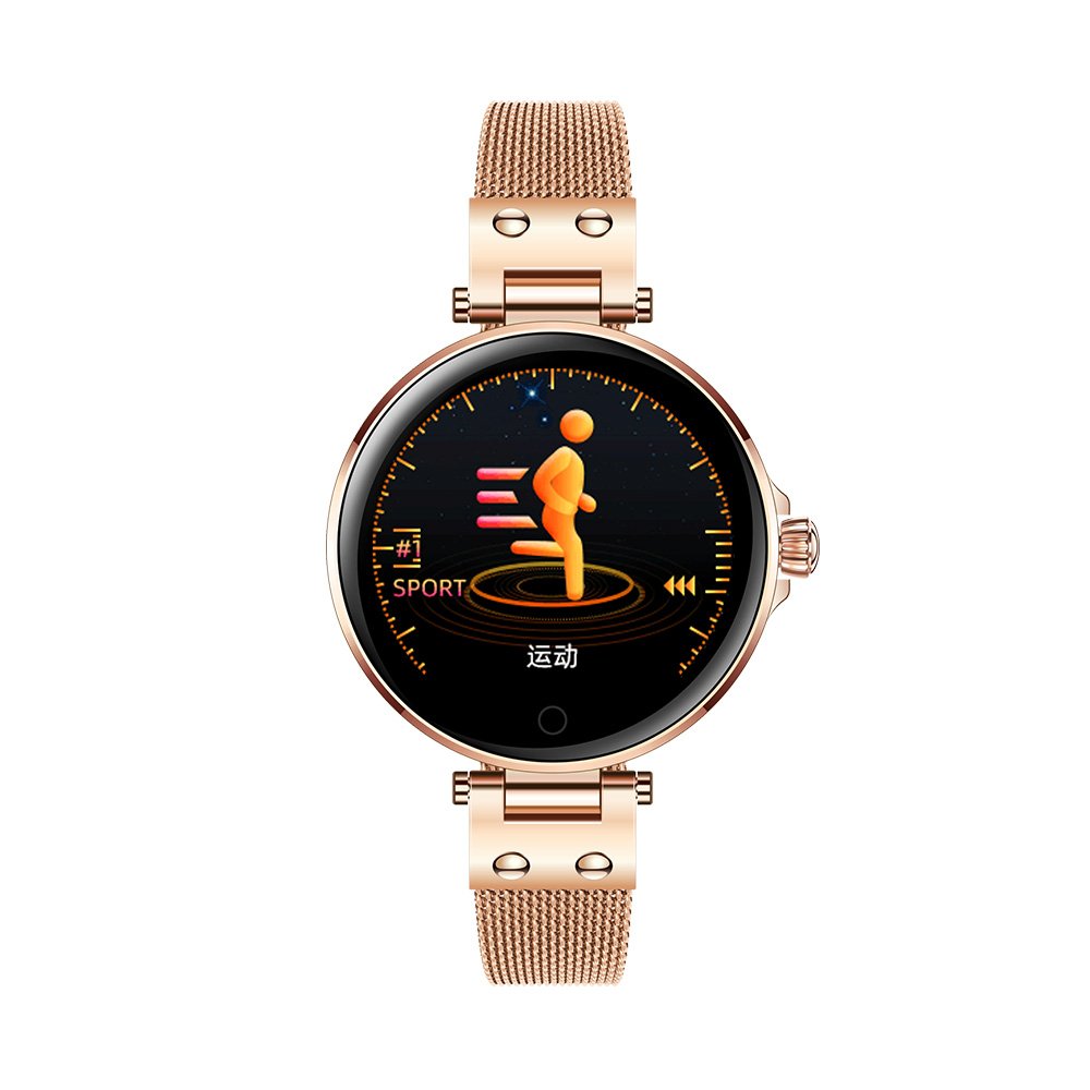 SMA Smart Care Smart Care Lady Smart Watch R6 Round Smart Watch Compatible IOS Android Smartwatch Lady
