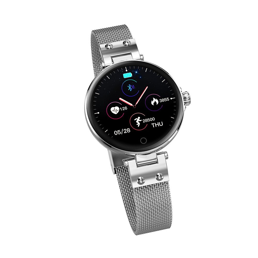 SMA Smart Care Smart Care Lady Smart Watch R6 Round Smart Watch Compatible IOS Android Smartwatch Lady