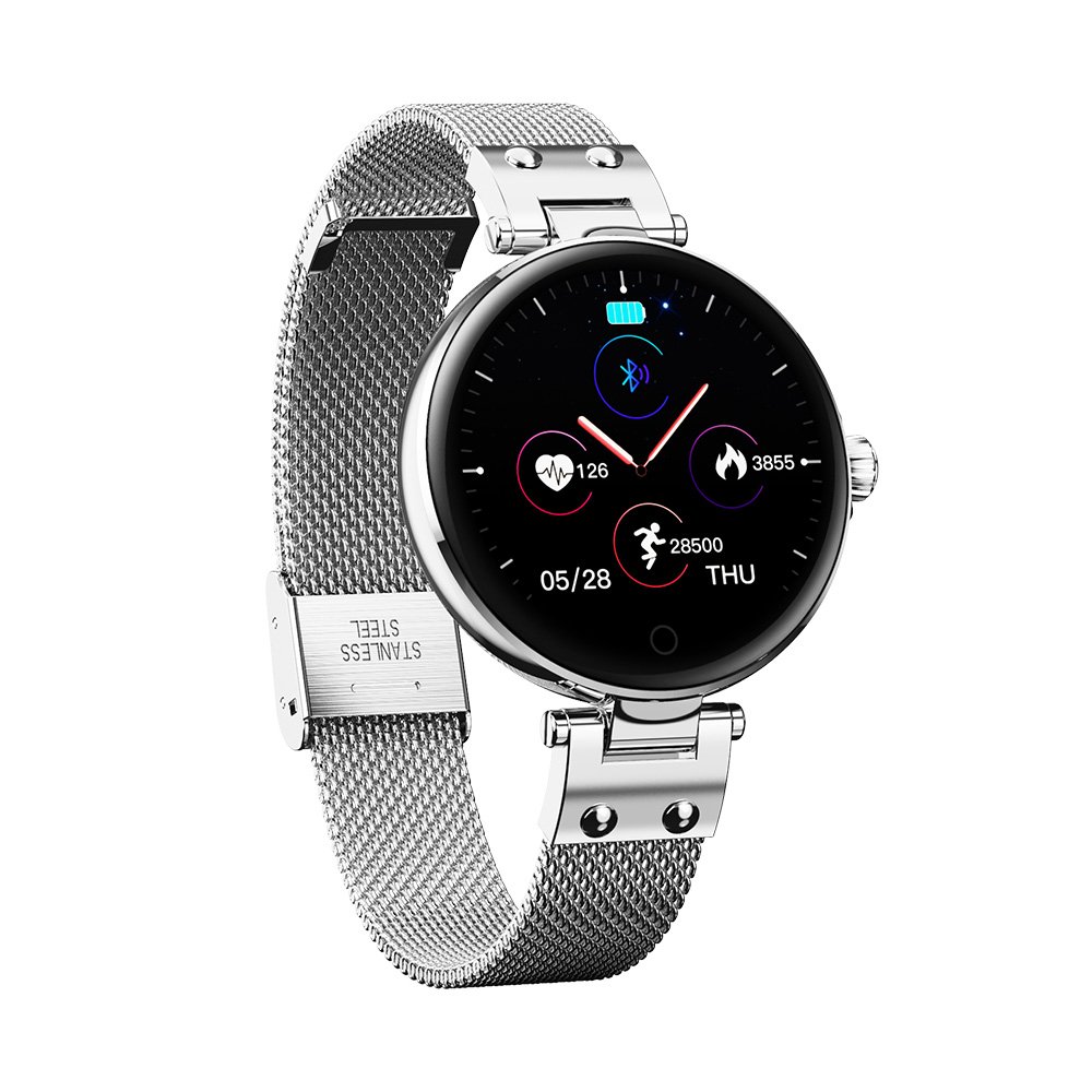 SMA Smart Care Smart Care Lady Smart Watch R6 Round Smart Watch Compatible IOS Android Smartwatch Lady
