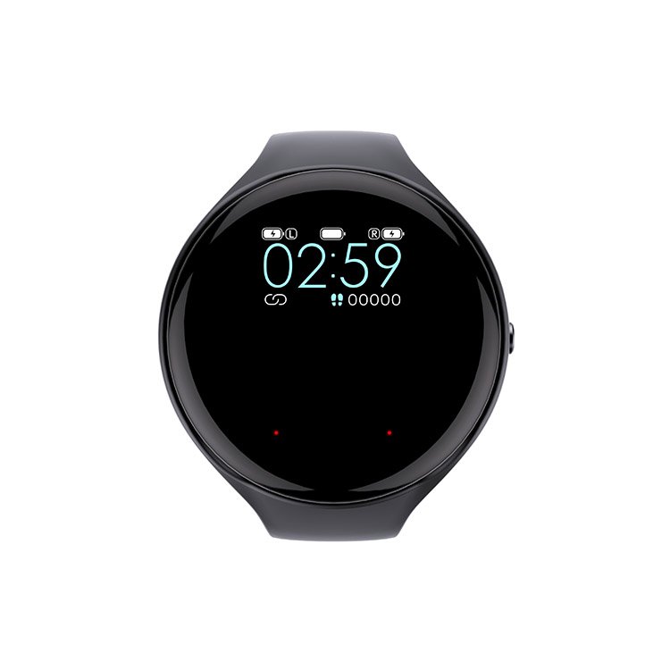 W1 2 in 1 smart watch with bt wireless earphones and watch 2 in 1 with earbuds