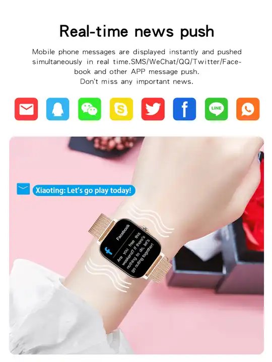 2023 New Arrival Y13 L21 Full Screen Touch Fitness Tracker Call Online Intelligent Ios Android Sports Fashion Women Smart Watch
