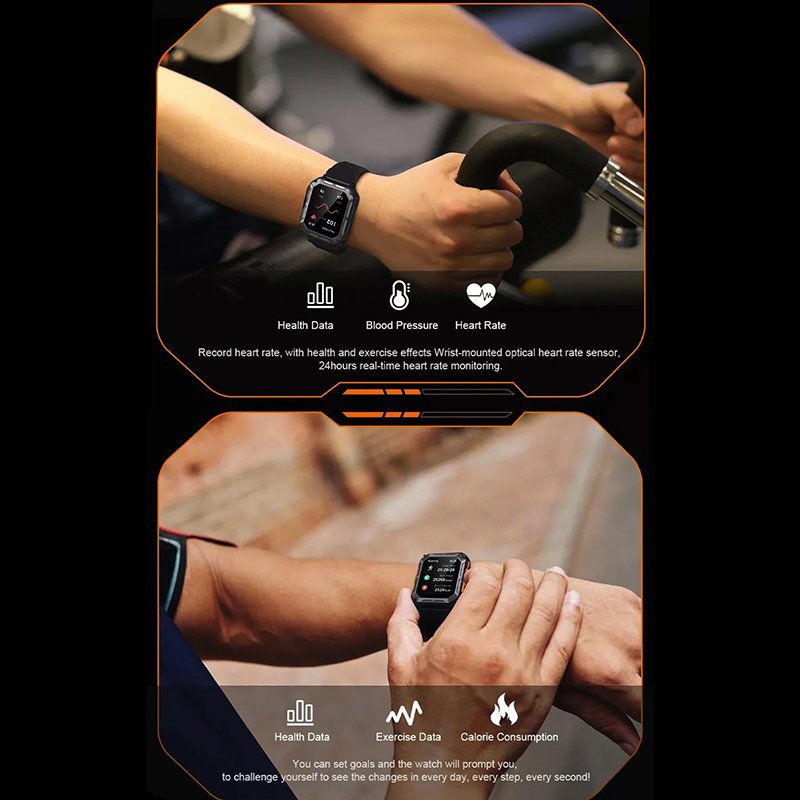 C20 Pro Smartwatch Uomo Heart Rate Multiple Sports Mode Waterproof Hot Adventure Mens Smart Watches C20Pro