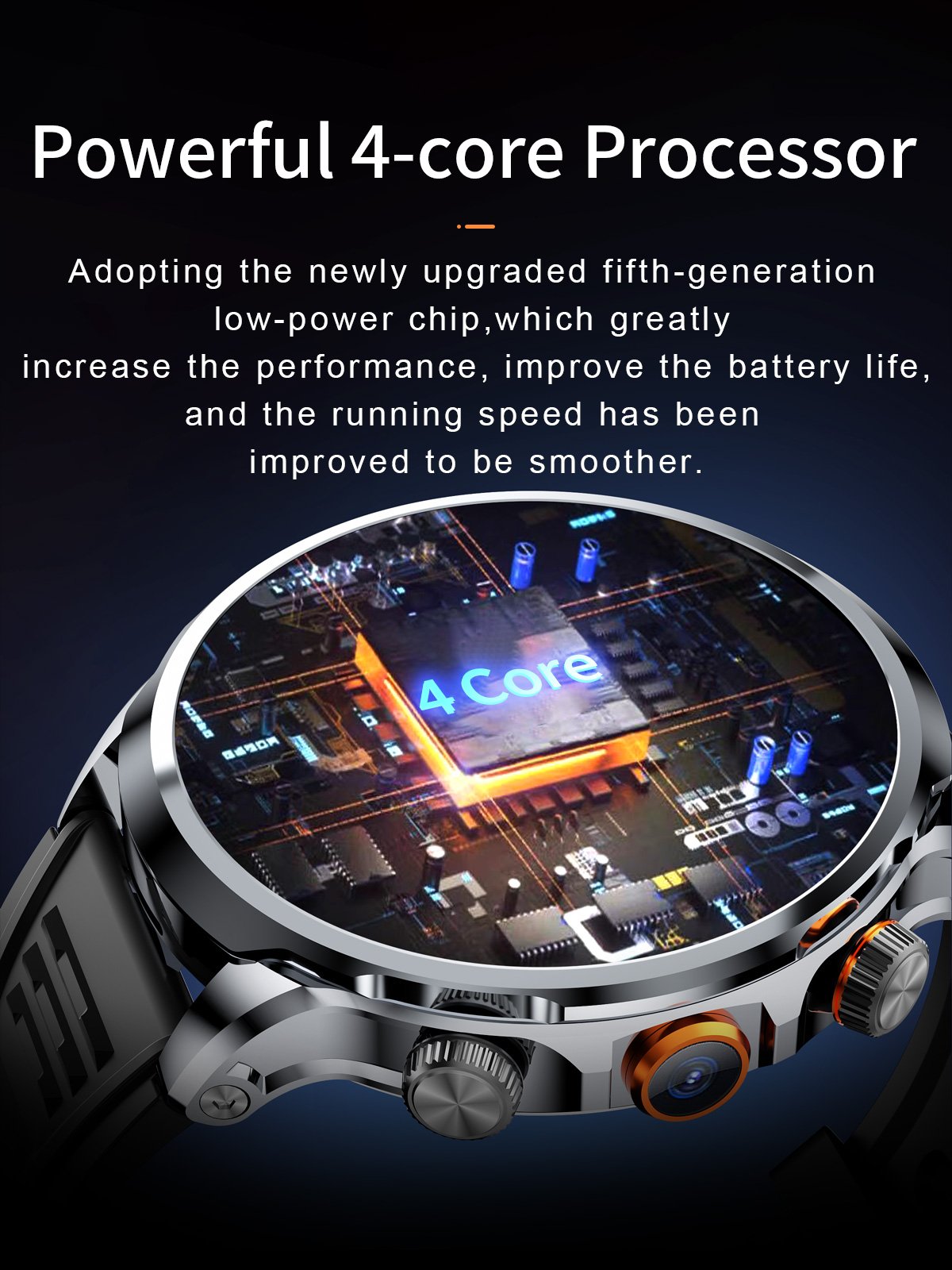 H18 4g smart watches GPS NFC smart watch 1100mAh large battery sports men smartwatch with wifi and sim card 4g with CAMERA