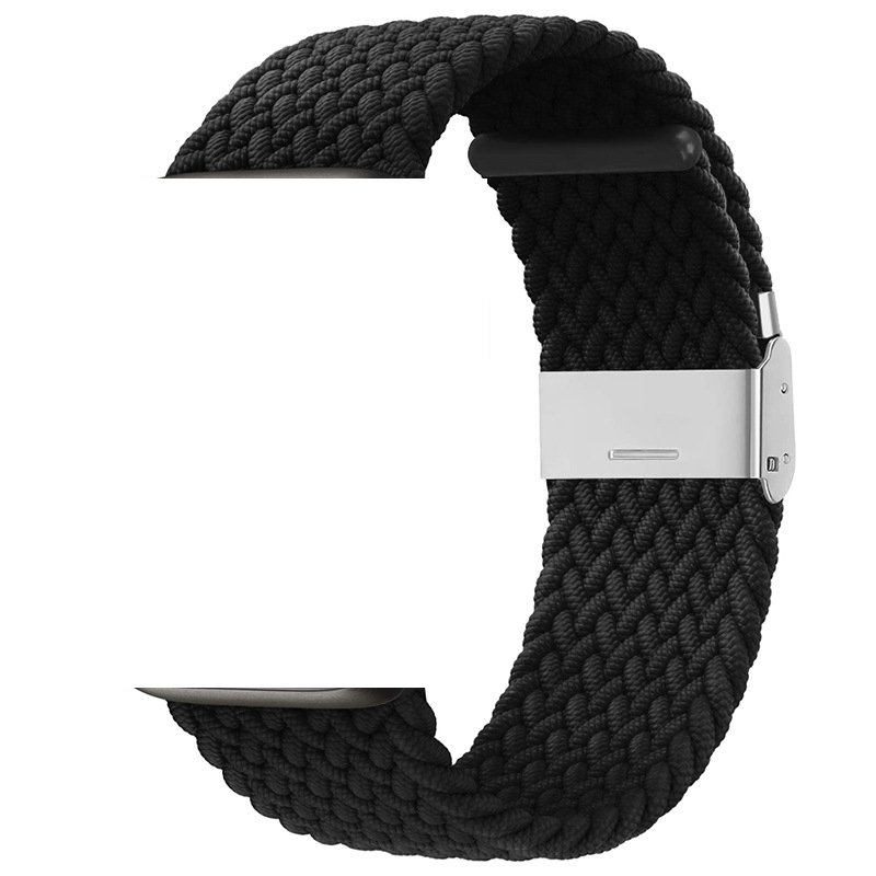 Multicolor Braided Nylon Loop Watch Band for Apple Watch 38mm 45mm Elastic Adjustable Nylon Watch Strap for iwatch 5 7 9 ultra