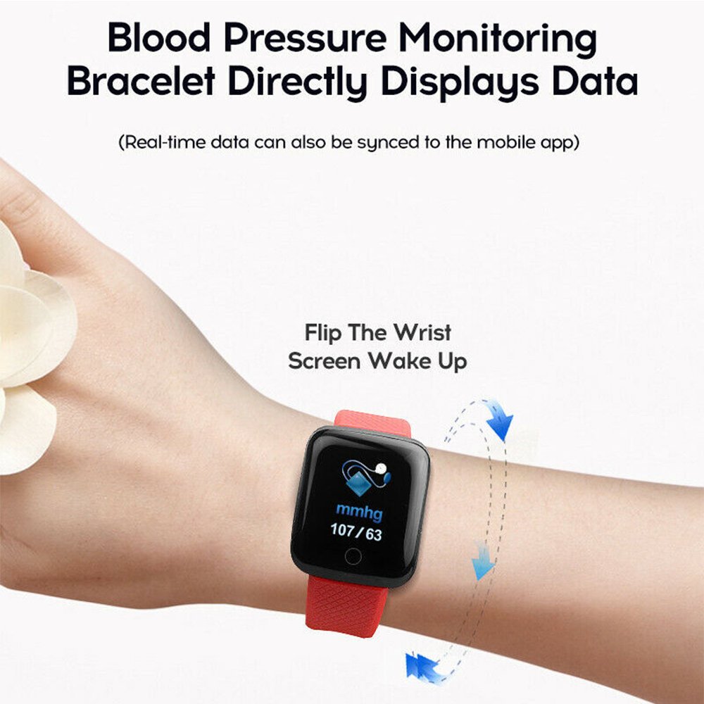 D13 Smart Watch 116 plus Men Women For Android IOS phone Waterproof Heart Rate Tracker Blood Pressure Oxygen Sport Smartwatch