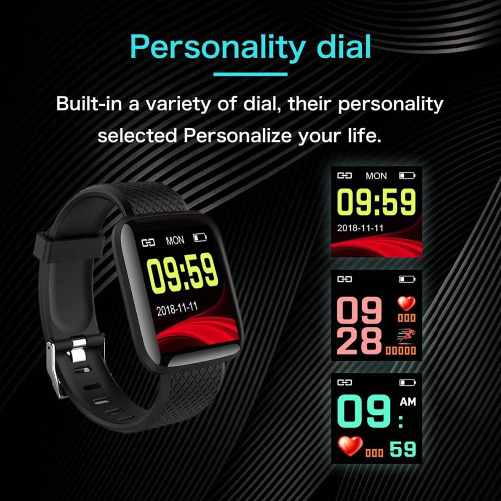 D13 Smart Watch 116 plus Men Women For Android IOS phone Waterproof Heart Rate Tracker Blood Pressure Oxygen Sport Smartwatch