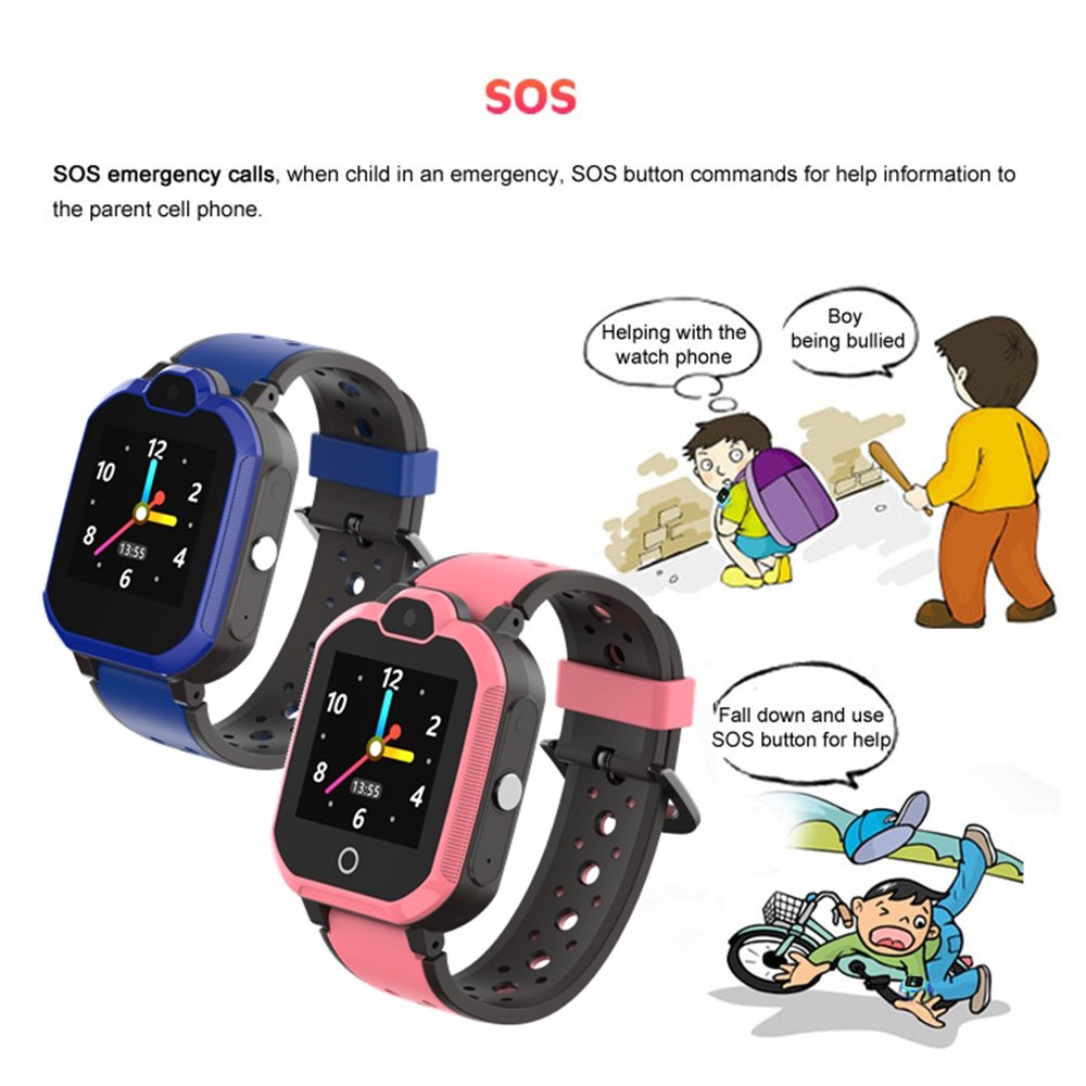 Blood Pressure Fitness Activity Tracker Round Smartwatch, Touch Screen Waterproof Bracelet Smart Watch