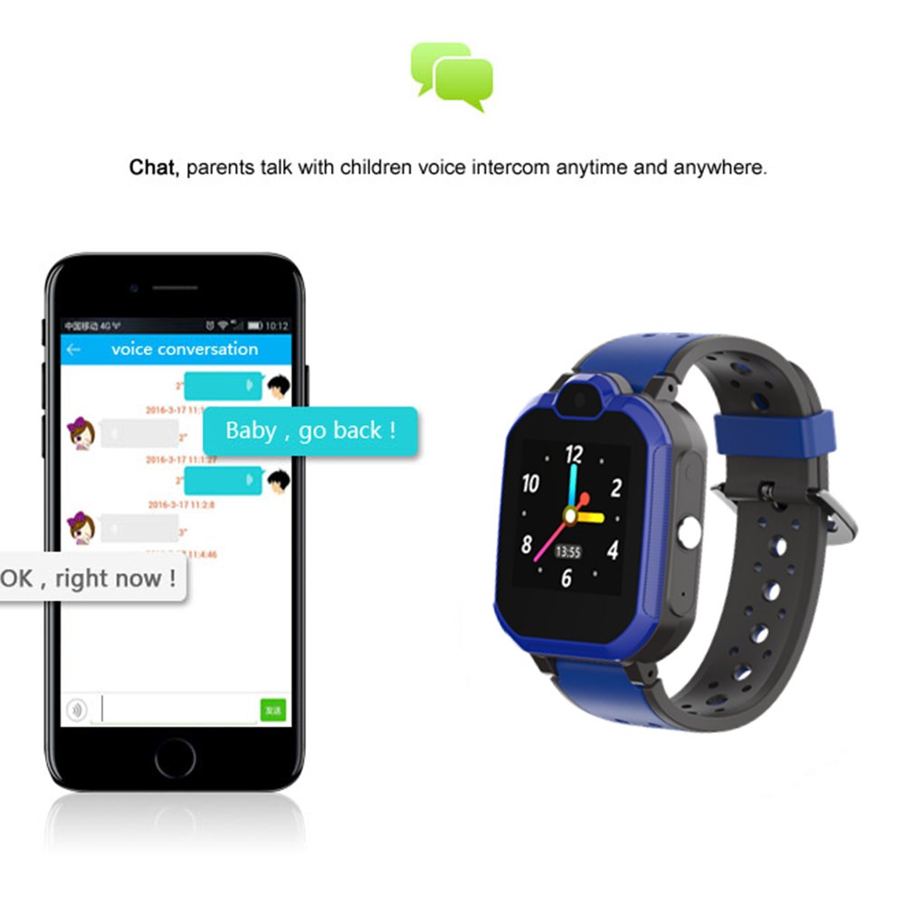 Blood Pressure Fitness Activity Tracker Round Smartwatch, Touch Screen Waterproof Bracelet Smart Watch