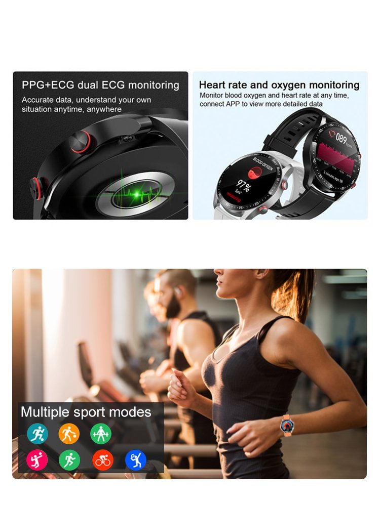 2024 HW20 Smart Watch PPG+ECG Blood Oxygen Body Temperature Sports Watch 240*240 HD Screen Waterproof HW20 Smart Watches