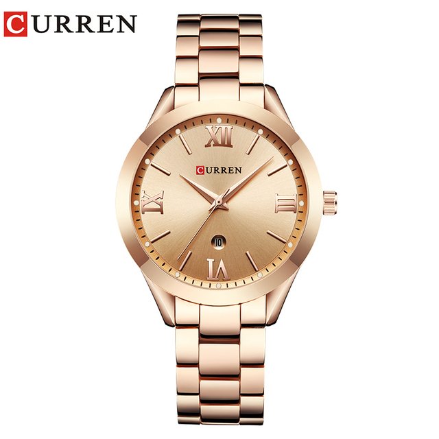 Curren 9007 Rose Gold Watch Women Watches Ladies Steel Women Montre Femme Bracelet Watches Female Clock Relogio Feminino