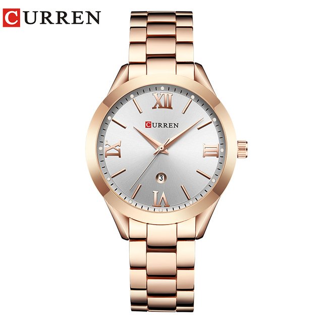 Curren 9007 Rose Gold Watch Women Watches Ladies Steel Women Montre Femme Bracelet Watches Female Clock Relogio Feminino