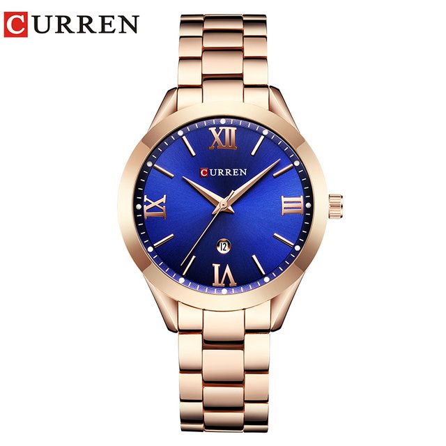 Curren 9007 Rose Gold Watch Women Watches Ladies Steel Women Montre Femme Bracelet Watches Female Clock Relogio Feminino