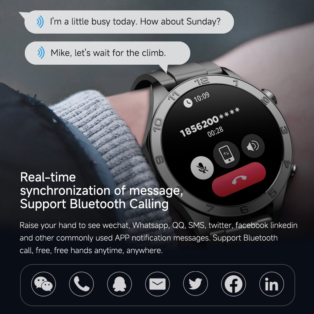 2024 Business Smart Bracelet Fitness Tracker V312 Touch Blood Pressure Calories Sleep Monitor Heart Rate Men Smart Watch