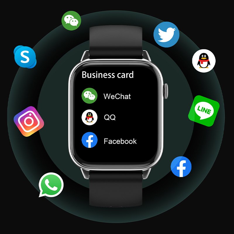1.85inch Smartwatch Bracelet square Screen Type Smart Health Fitness Watch Girls Smart watch Manufacturers for Lady