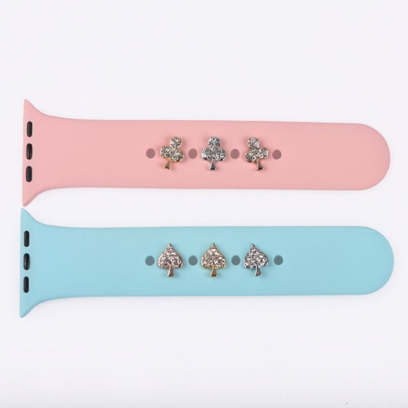 Custom Hard Enamel Band Charms For Bracelet Metal Paw Decorative Nails Watch Charms For Smart Watch Bands & Accessories