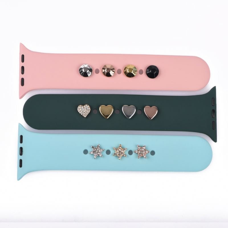 Custom Hard Enamel Band Charms For Bracelet Metal Paw Decorative Nails Watch Charms For Smart Watch Bands & Accessories