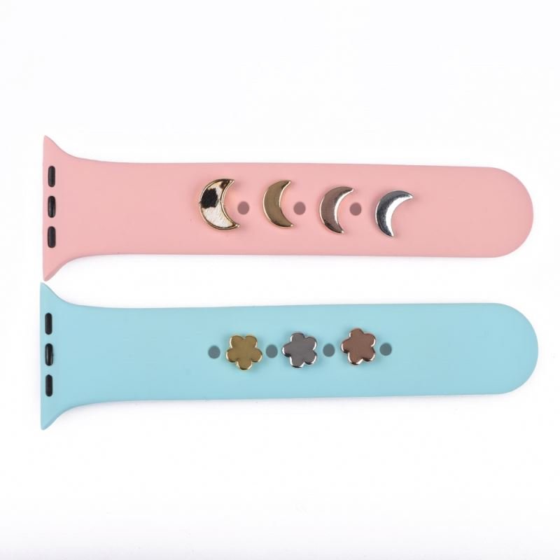 Custom Hard Enamel Band Charms For Bracelet Metal Paw Decorative Nails Watch Charms For Smart Watch Bands & Accessories