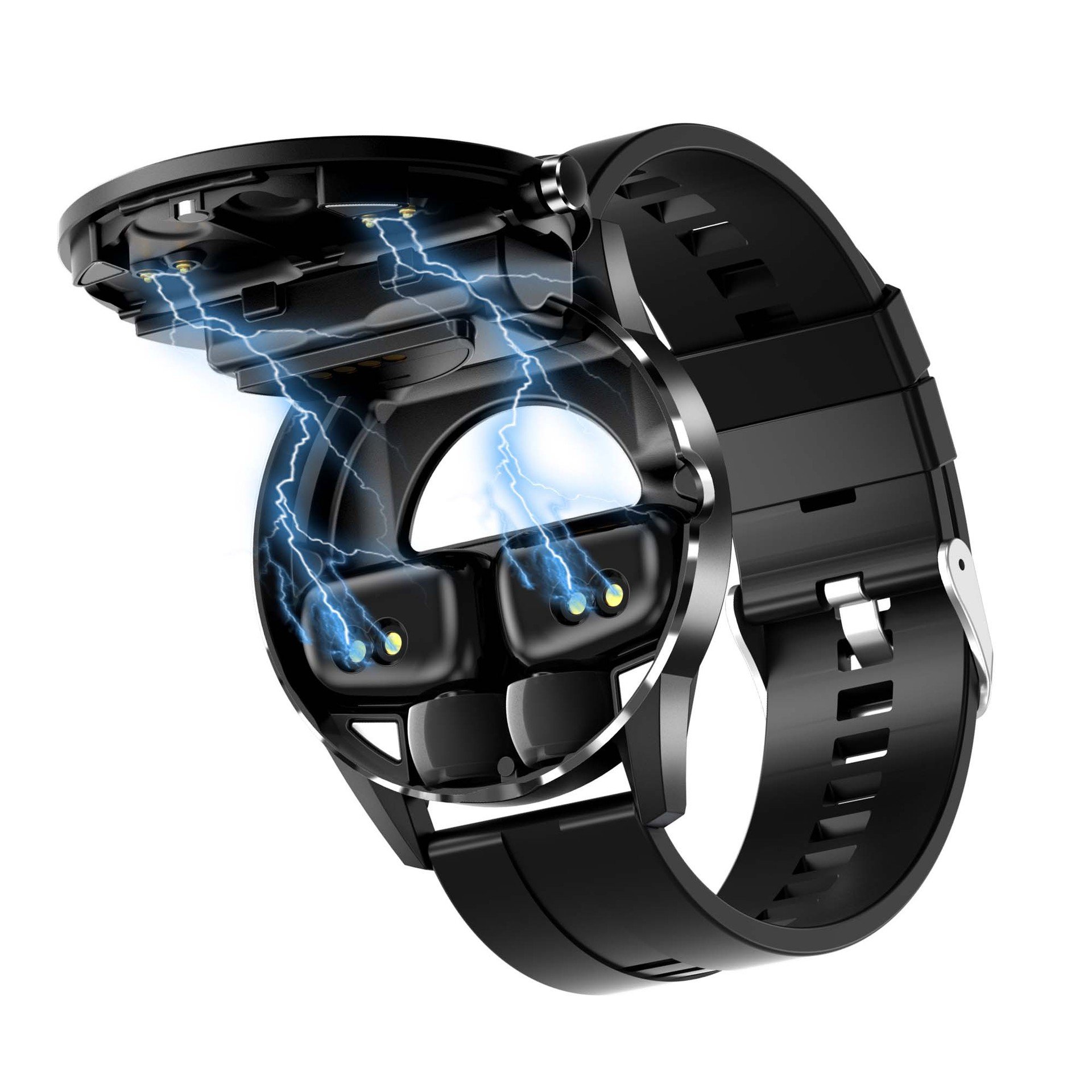 2021 New 2 In 1 Round Touch X6 Smartwatch Earphone Wireless Tws Reloj Smart Watch With Earbud Earphone