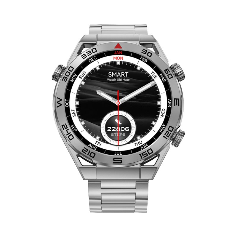 Hot Men Smart Watch DT Ultra Mate with Two Straps 1.5inch HD Display BT Calling Wireless Charge 100+ Sport Modes Business Watch