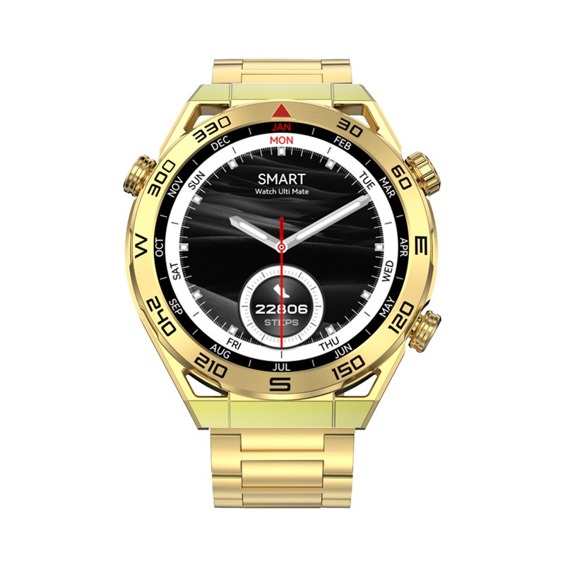 Hot Men Smart Watch DT Ultra Mate with Two Straps 1.5inch HD Display BT Calling Wireless Charge 100+ Sport Modes Business Watch
