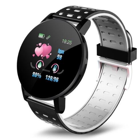 Top seller Multiple Sports mode Music Play sleep tracker 119plus round Smart watch