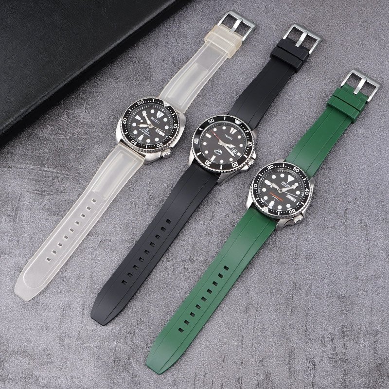 Premium-Grade Quick Release Sport Breathable Smart Watch Band 20mm 22mm 24mm 26mm Silicone TPU Rubber Watch Strap