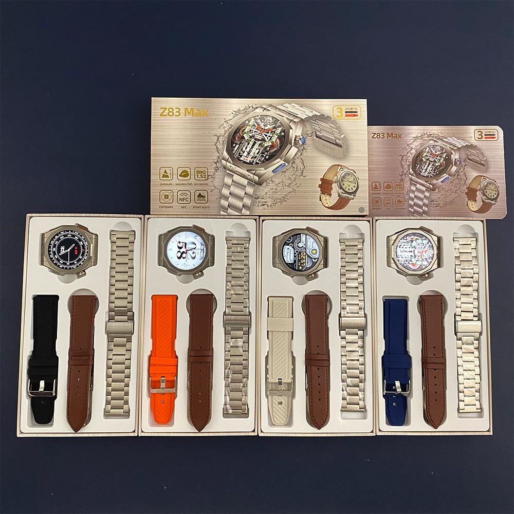 Z83 Max Smart watch 1.53inch AMOLED HD Screen Series 9 Reloj Inteligente NFC Fitness Tracker watch for women for men pk Z79 z81