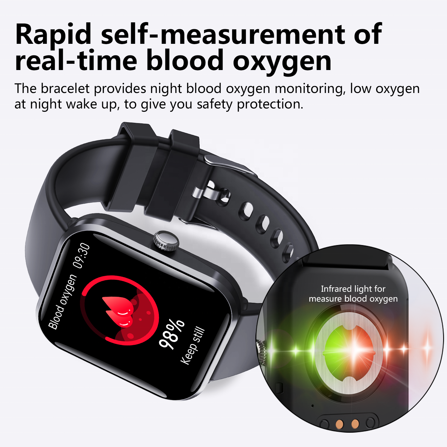 Smarinte F96 Smart watch 1.9inch Screen IP67 Waterproof Health Monitoring Fitness Tracker Sports Smartwatch