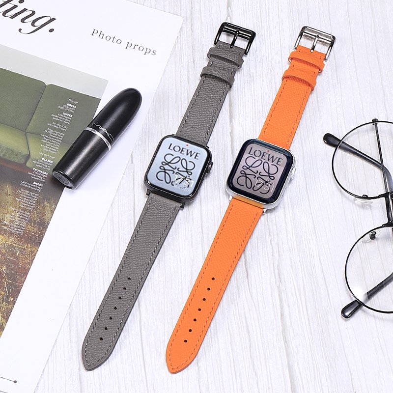 Full grain cow leather watch bands high quality genuine leather watch straps for appl e iwatch smart series 38 40 41 42 44 45mm