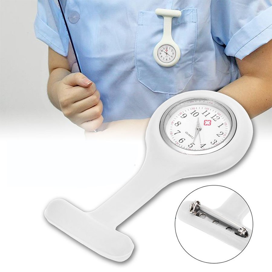 Wholesale Portable Silicone Digital Clip-On pocket Silicon FOB Pocket Nurse Watch