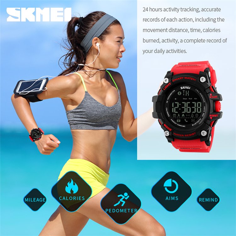 SKMEI 1227 cheap watch with app remind outdoor sports watch skmei men cool smart watches