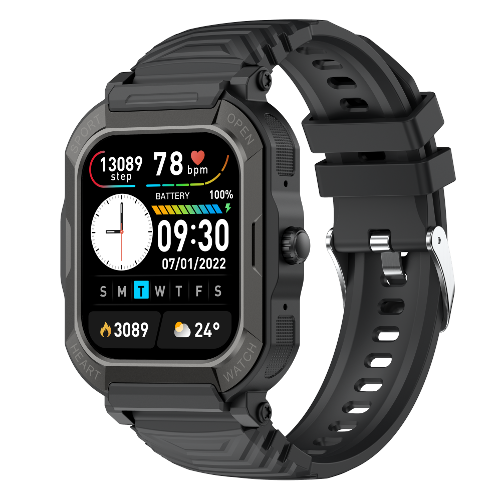 2023 Wholesale Portable Fashion Customizable Logo Smart Watch IP67 Waterproof 2 In 1 Smart Watch