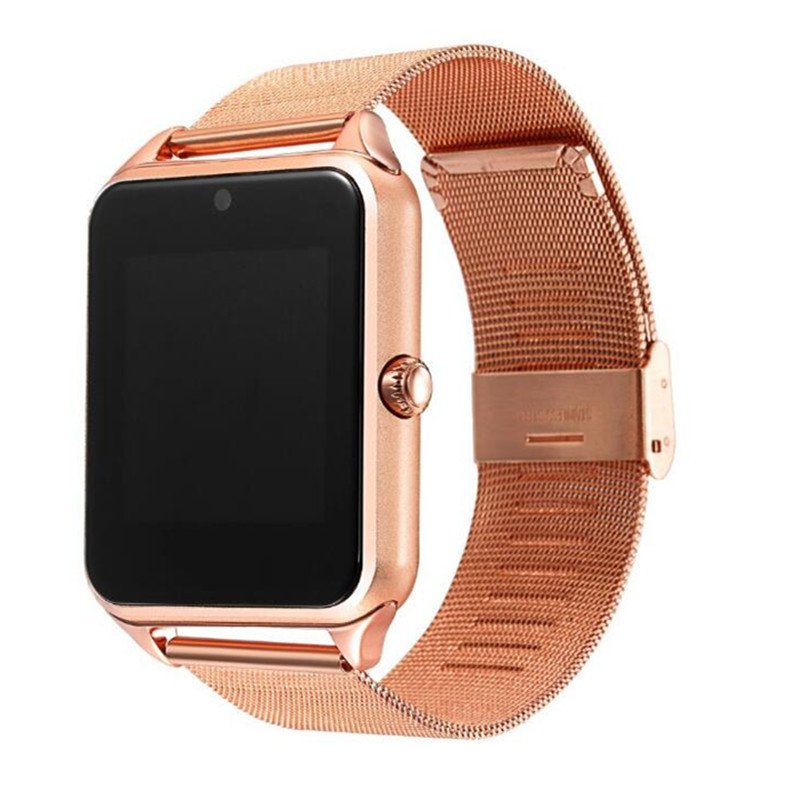 DP best sale sim card Metal Strap smart watch Z60 with camera Android smart watch phone Multi-languages