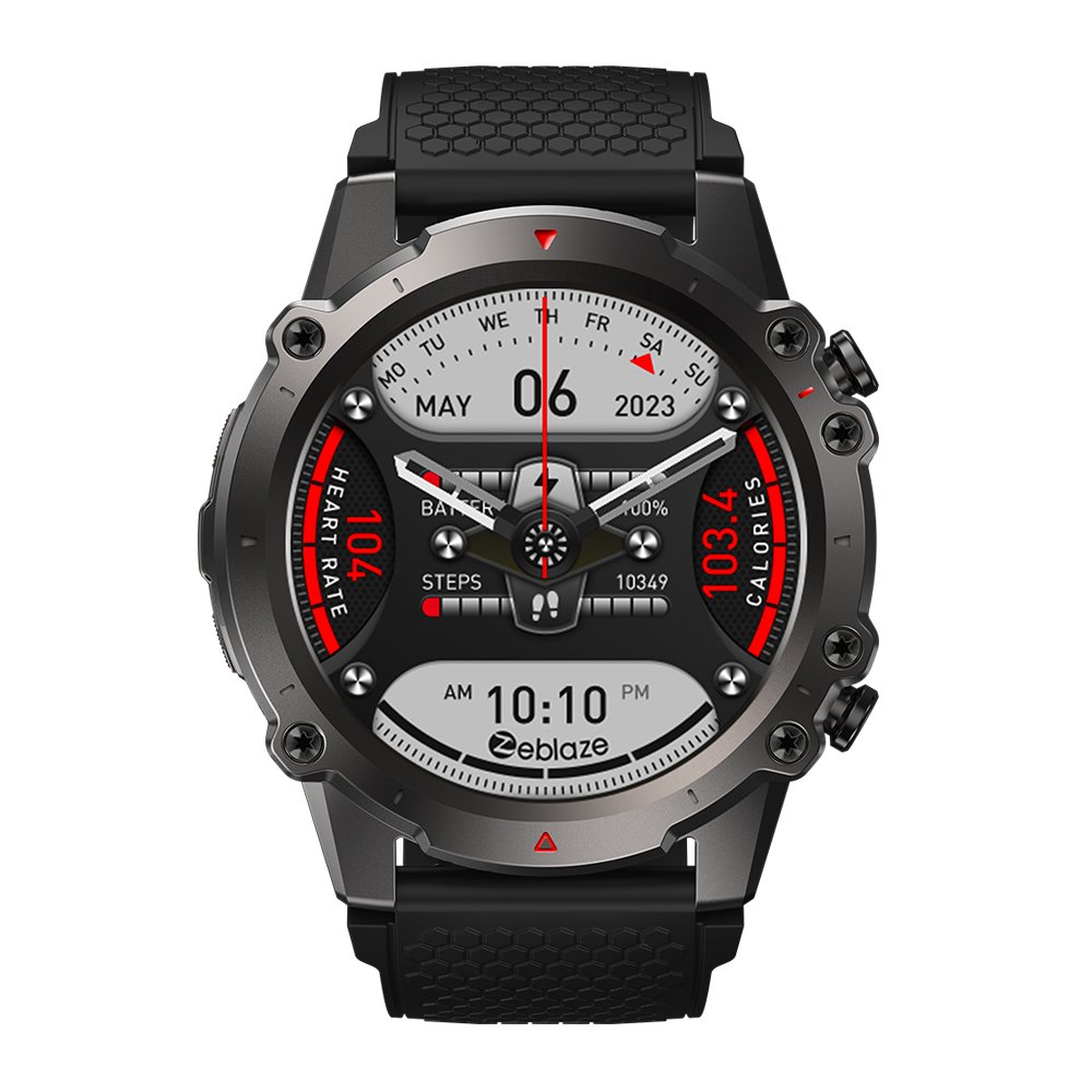 Zeblaze Smart Watch Large 1.47'' IPS Display Voice Calling 100+ Sport Modes 24H Health Monitor Smartwatch Zeblaze Vibe 7 Lite