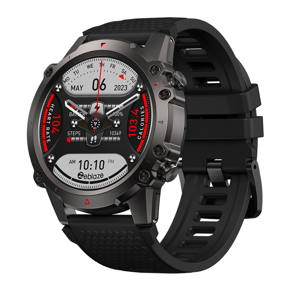 Zeblaze Smart Watch Large 1.47'' IPS Display Voice Calling 100+ Sport Modes 24H Health Monitor Smartwatch Zeblaze Vibe 7 Lite