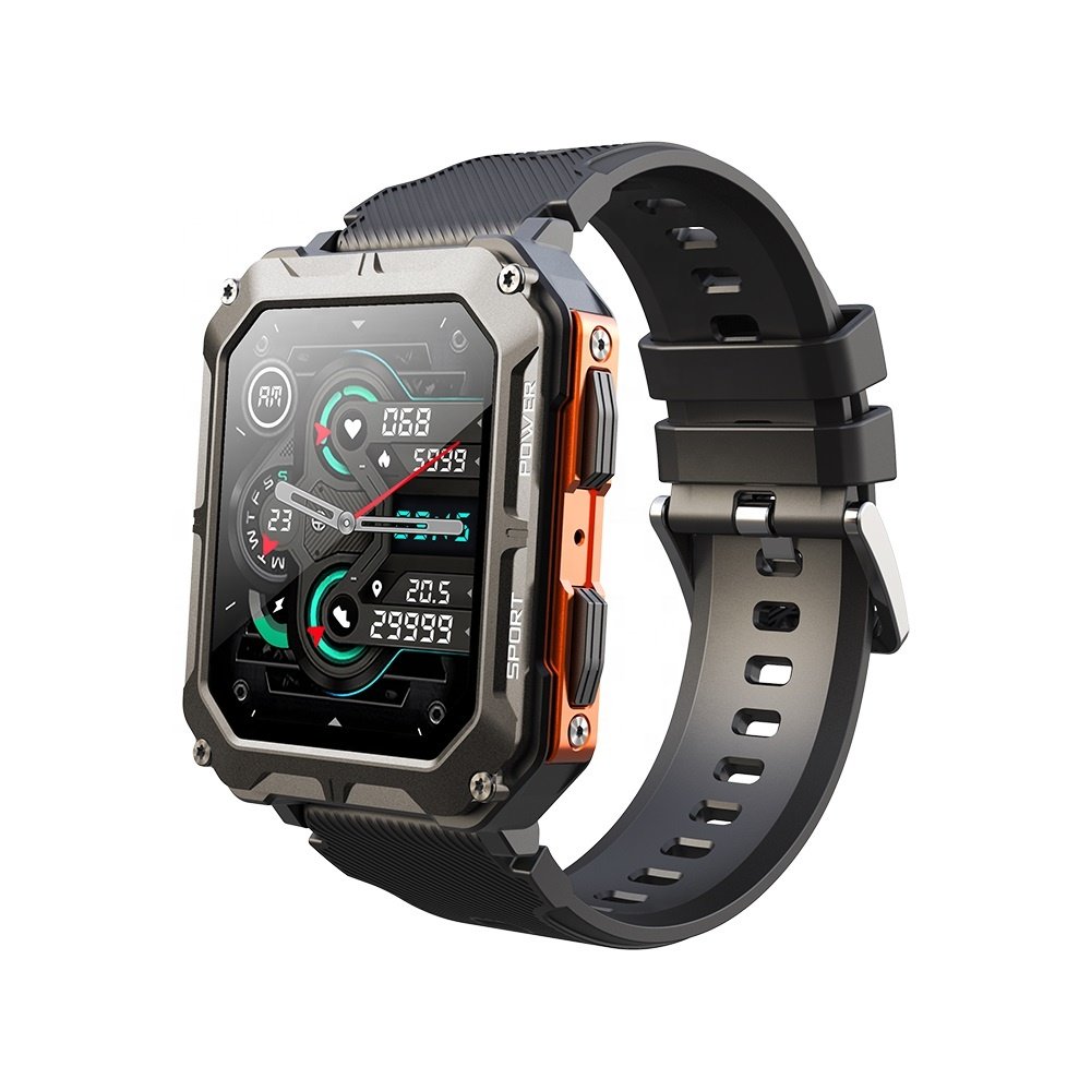 2023 Outdoor Sports C20 Pro Smart Watch for Men IP68 Waterproof Fitness Tracker Sport Smart Watch