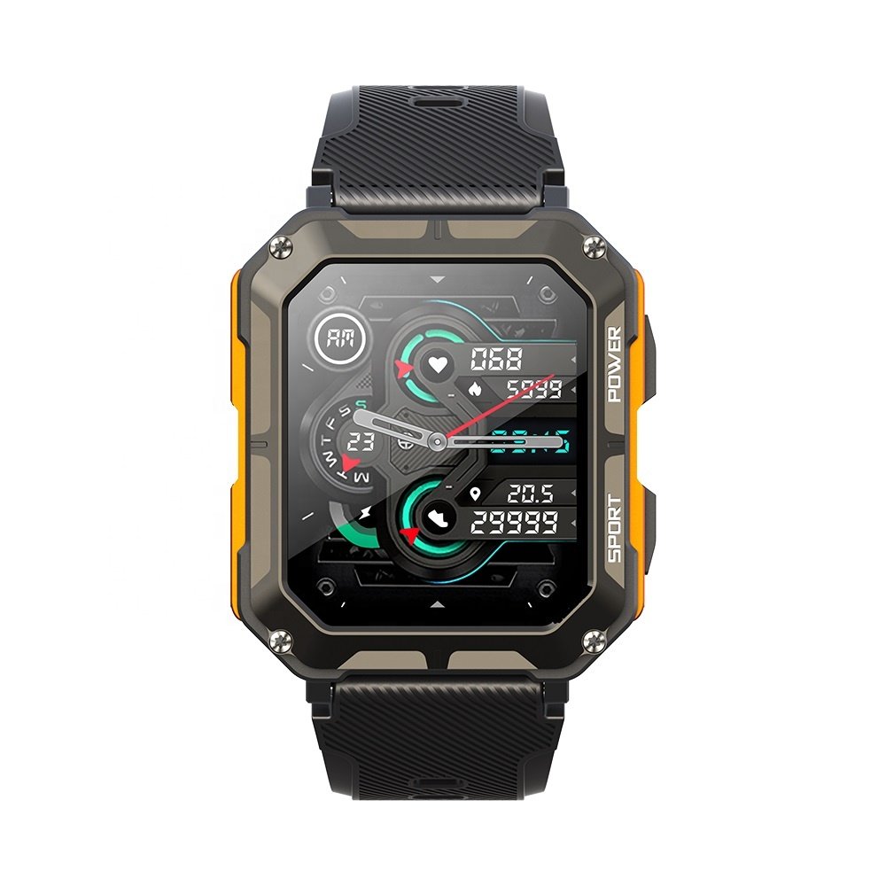 2023 Outdoor Sports C20 Pro Smart Watch for Men IP68 Waterproof Fitness Tracker Sport Smart Watch