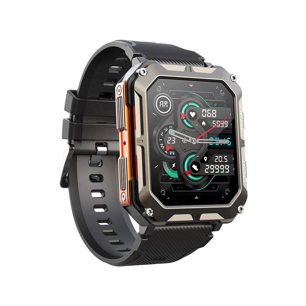 2023 Outdoor Sports C20 Pro Smart Watch for Men IP68 Waterproof Fitness Tracker Sport Smart Watch
