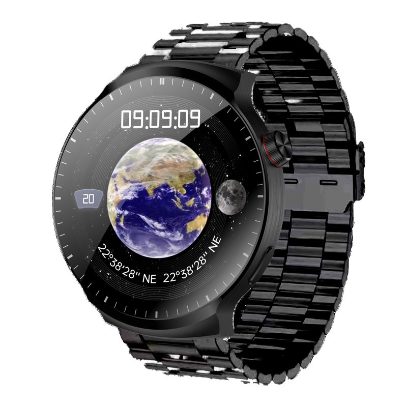 S80 MAX Men's Smart Watch BT Call Wireless Charging Compass Map Navigation Waterproof 1.9inch Screen Sports Modes NFC Smartwatch