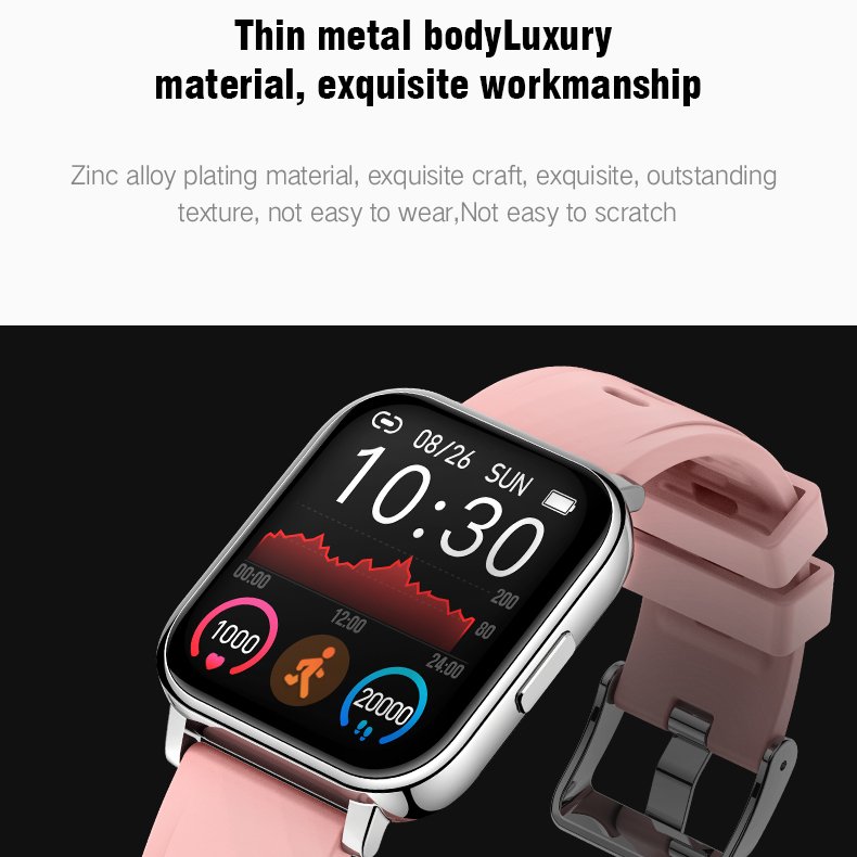 China Latest 200mah battery Touch curved Smartwatch Message whatsapp remind function Water proof Smart Watch
