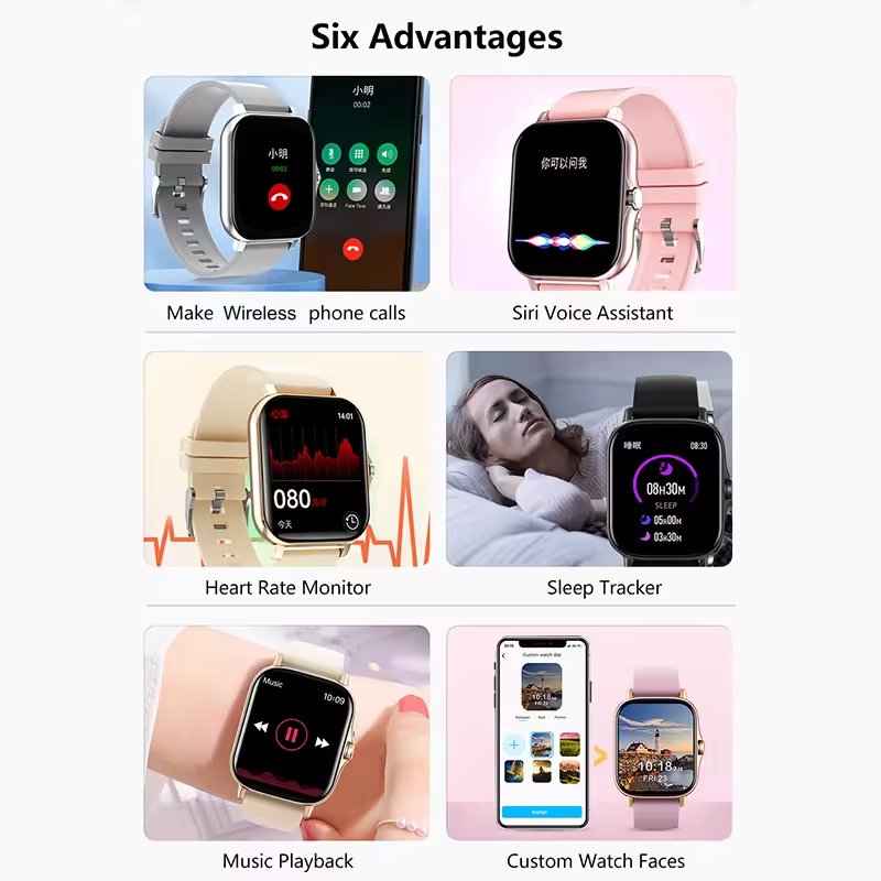2024 Hot Selling Y13 smart watch fitness Waterproof Smartwatch watches Big Screen men manufacturer custom reloj inteligente