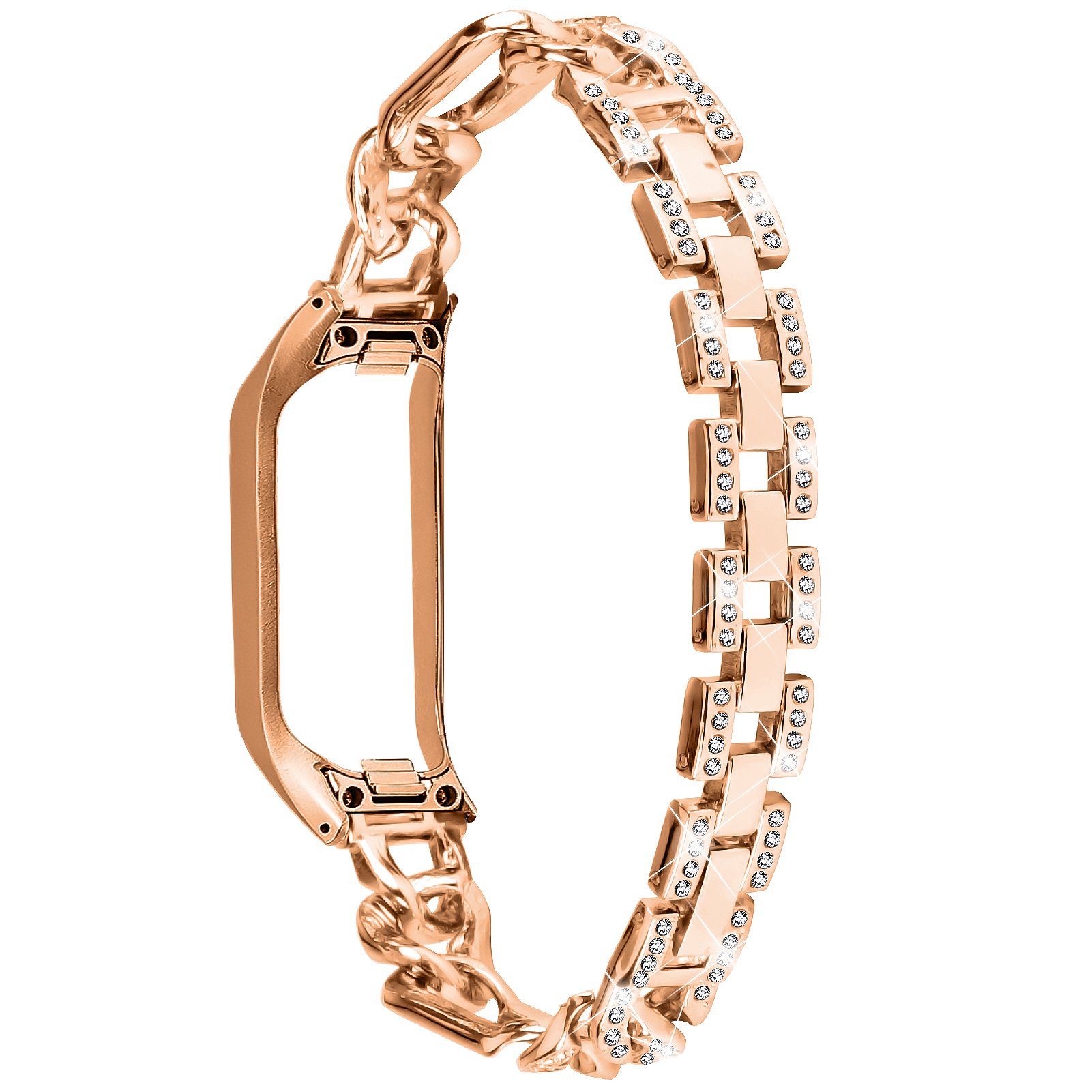 HMJ 2023 high quality luxury gold smart watch chain band for samsung galaxy fit-se watch