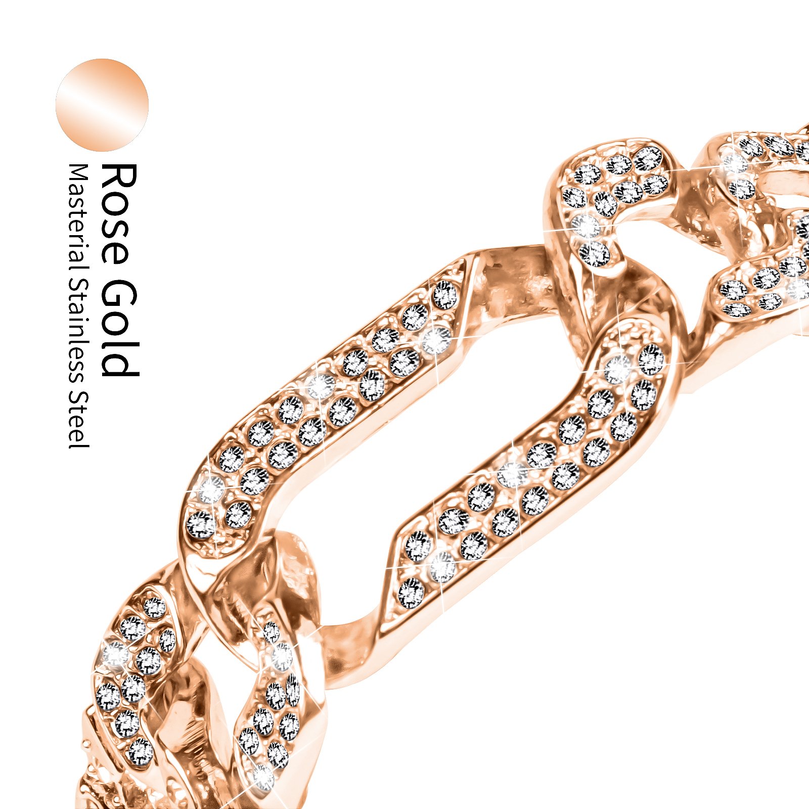 HMJ 2023 high quality luxury gold smart watch chain band for samsung galaxy fit-se watch