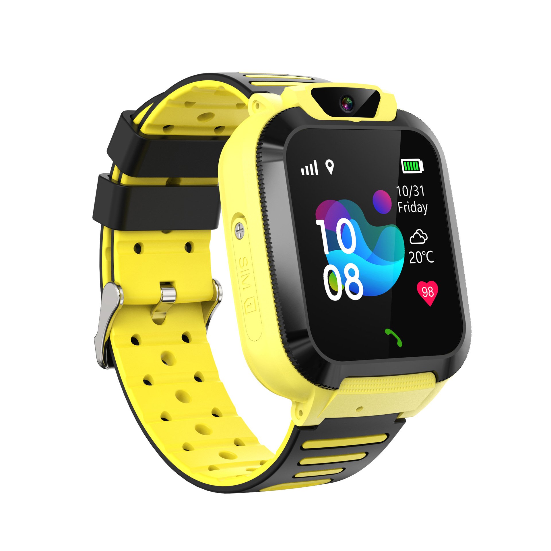 2024 4g Smart Watch For Kids Child Anti Lost Alarm Remote Monitor Sos Waterproof Touch Sim Card Kids Smart Watch With Gps