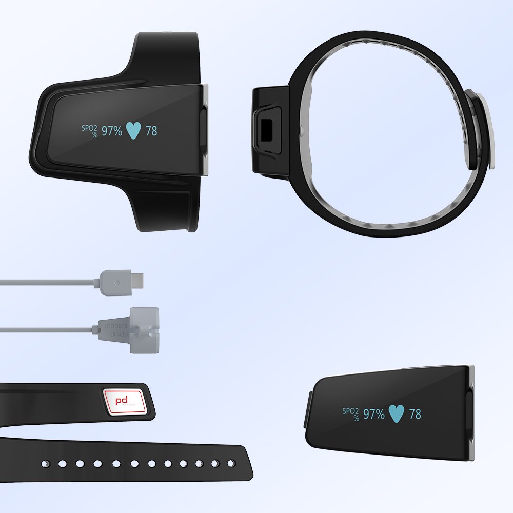 Wellue Checkme O2 Max Sleep Monitor Fitness Exercise Heart Rate Smart Watch