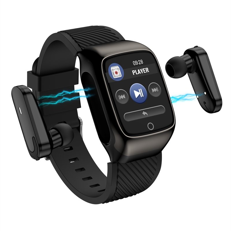 Earphone Headset S300 2 in 1 Sport Smart Bracelet With Wireless In Ear Earphone Heart Rate Blood Pressure Smart Watch