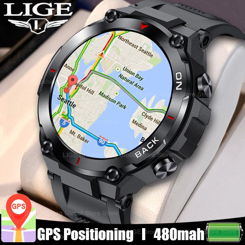 LIGE 2023 Smart Watch Sports Fitness Bracelet Call Reminder Heart Rate IP68 Waterproof Watch Smart Android IOS Smartwatch