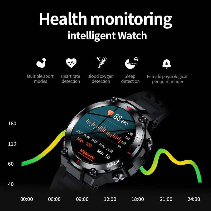 LIGE 2023 Smart Watch Sports Fitness Bracelet Call Reminder Heart Rate IP68 Waterproof Watch Smart Android IOS Smartwatch