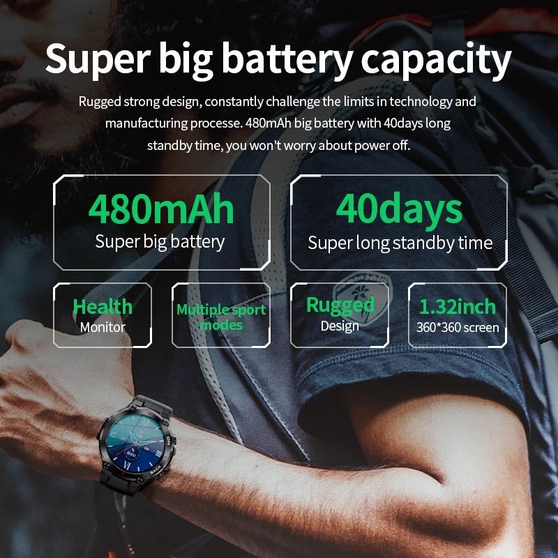LIGE 2023 Smart Watch Sports Fitness Bracelet Call Reminder Heart Rate IP68 Waterproof Watch Smart Android IOS Smartwatch
