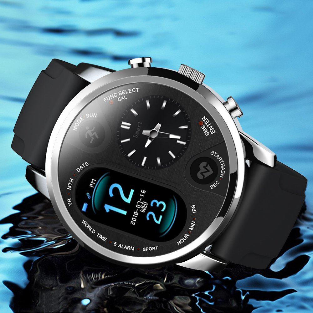 smart watch men'swatch smart ip67 smart watch round screen with heart rate monitoring